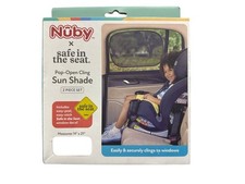 Nuby x Safe in the Seat Pop Open Sunshades - 2pk