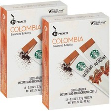 Starbucks Via Instant Medium Roast Colombia Coffee, 26 Count Pack of 2