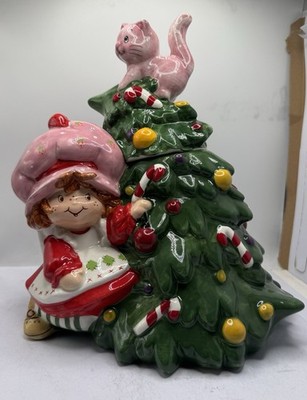 Blue Sky Clayworks Strawberry Shortcake Christmas Cookie Jar  NEW
