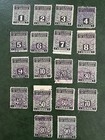 US Postal Notes Stamps Scott #PN1-PN18 Used No Gum
