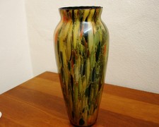 VASO IN VETRO ITALIANO MAESTRI VETRAI ALTO 15,5" - DECORAZIONE INTERNI