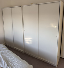 White 2 Door Sliding Wardrobe