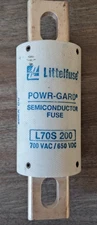 Littelfuse L70S200 POWR-GARD Very Fast acting Semiconductor Fuse 200A - NEW