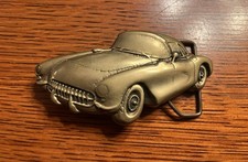 Chevrolet Corvette 1 St Gen Buckle Baron Vintage Brass 1970s W/ Bridle Belt