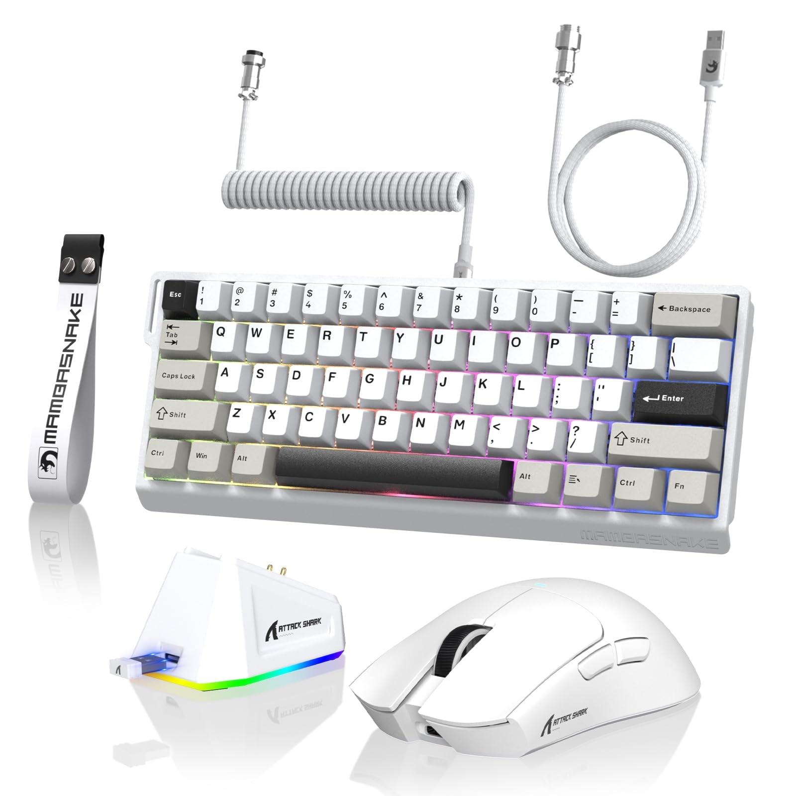 Attack Shark X11 X60HE Wireless Mechanical Gaming Combo with Rapid Trigger and Magnetic Switches