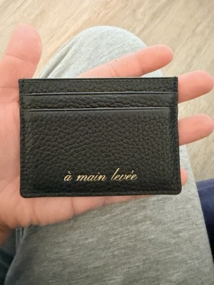 A Main Levee - Black Credit Card Holder - Near Flawless