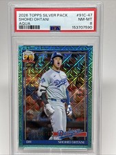 2026 Topps Shohei Ohtani 1991 Chrome Silver Pack Refractor #91C-47 PSA 8 
