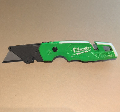 Milwaukee FASTBACK Folding Utility Knife Green/Black 0.75in 48-22-1901