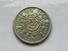 ELIZABETH II PROOF FLORIN TWO 2 SHILLINGS 1953 Copper-Nickel 11.31g 28.5 mm