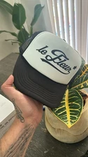 Le Fleur Trucker Hat Black White