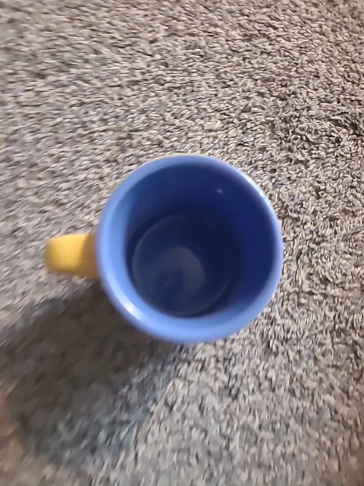 Taza de café RainForest Café 1999 amarilla 12 OZ restaurante vintage resistente usada en excelente estado Foto 4 de 4