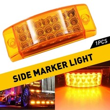 2x 6amber 21-led Clearance Marker Side Lights Truck Trailer Signal Turn Light 2x 6amber 21-led Clearance Marker Side Lights Truck Trailer Signal Turn Light