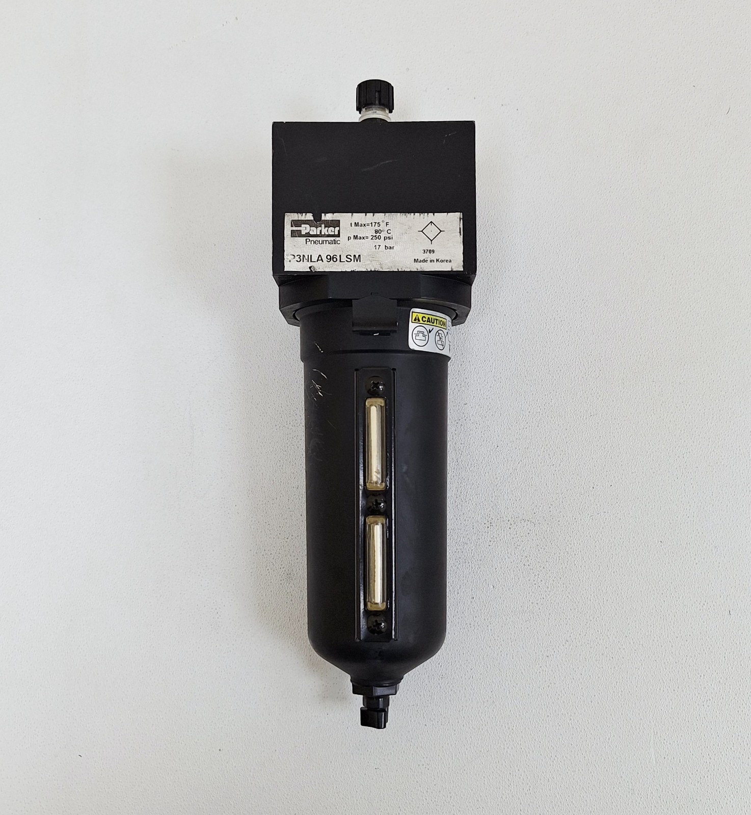 Parker P3NLA96LSM Pneumatic Mist Lubricator 250 psi 17 bar
