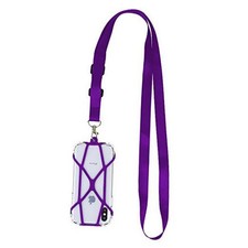 Universal Crossbody Cell Phone Lanyard Compatible with iPhone, Galaxy  Purple