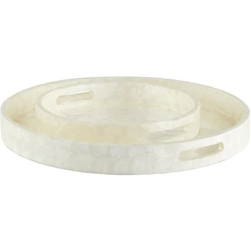 Cyan Design 11687 Triton Pearl Tray, Large - Picture 3 of 6