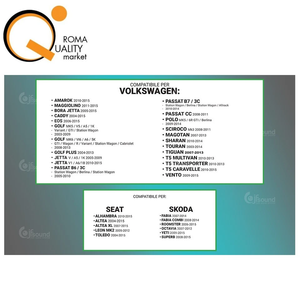 Jfsound JF-038W6-UP PRO autoradio car tablet fit SEAT ALTEA - LEON Android 8" - Immagine 2 di 4