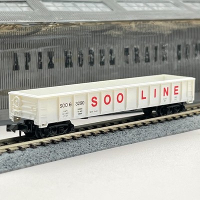 Model Power N Scale 3063 Soo Line 50ft Outer Brace Steel Gondola 63290