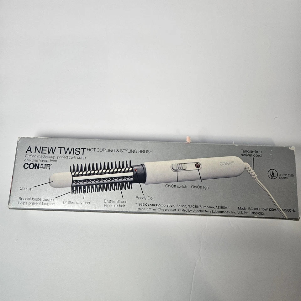 Cepillo de rizado y peinado vintage Conair "A New Twist" BC10H 1986 E Foto 4 de 4