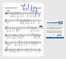 BILLY IDOL AUTOGRAPH SIGNED SHEET MUSIC REBEL YELL ACOA