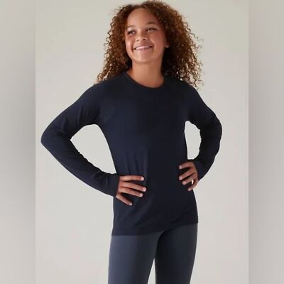 ATHLETA girls POWER UP SHIMMER TOP medium