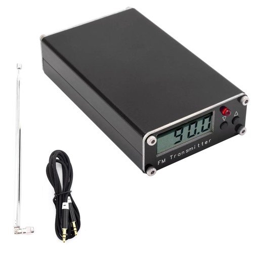 5V 0.5W FM Transmitter 76MHz-108MHz LCD Display Stereo Audio Antenna FM-D5W2 - Zdjęcie 2 z 11