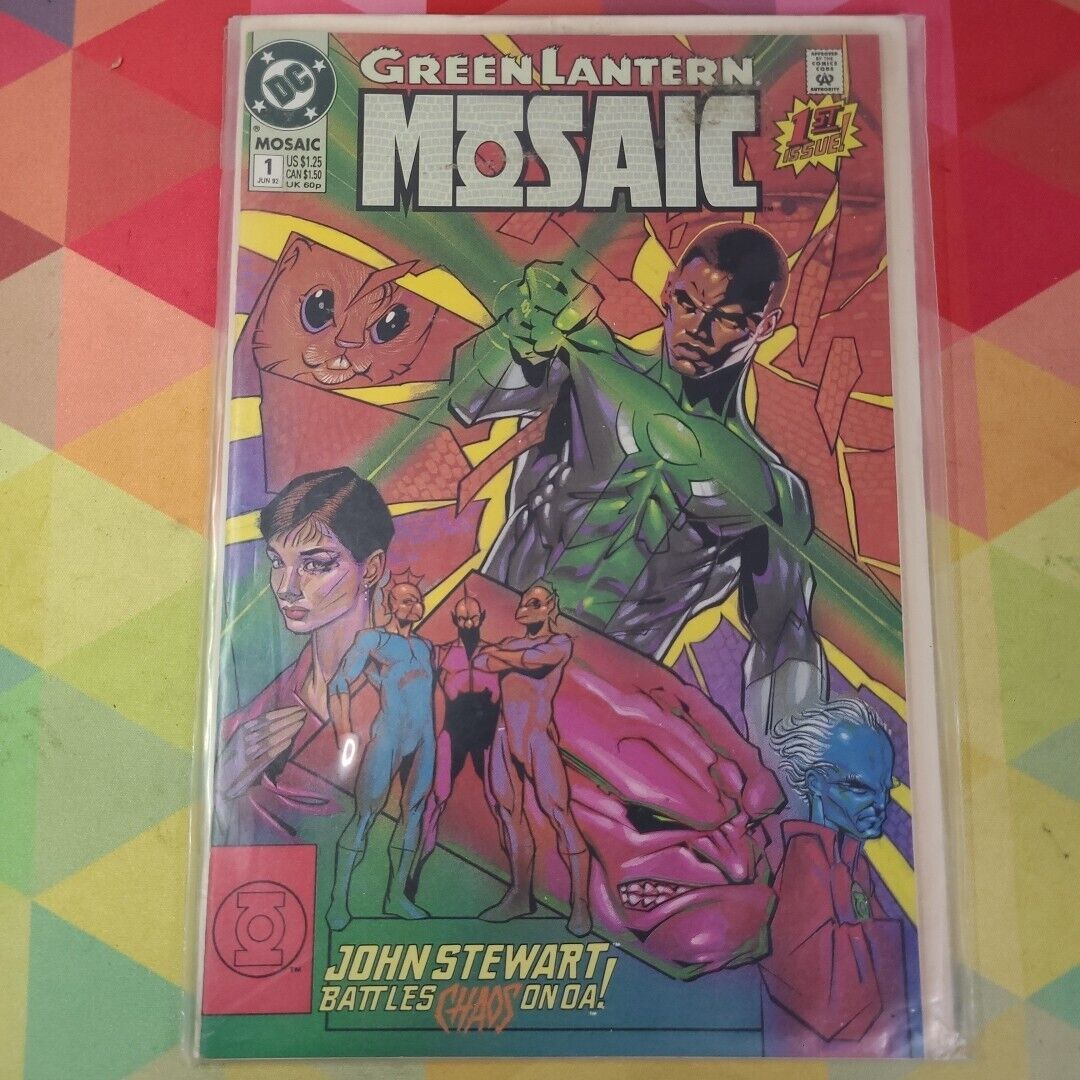 GREEN LANTERN MOSAIC #1 1992 DC 1st Issue Key Oa Guardians STELFREEZE Comic Book