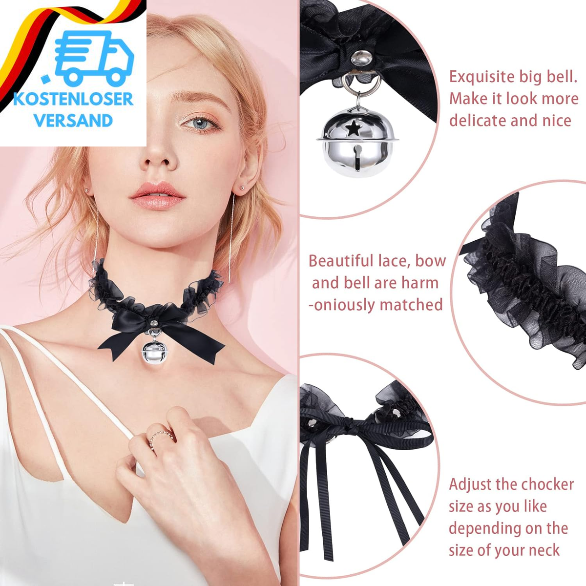 Katzenohren Stirnband Für Frauen & Mädchen – Aus Stoff & PVC, Für Cosplay, Party & Alltag