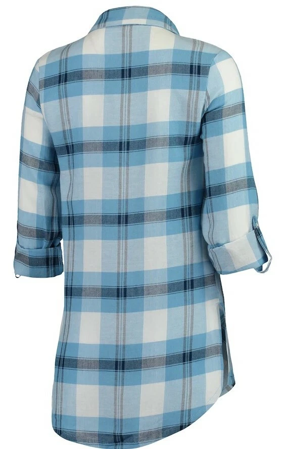 Túnica a Cuadros Memphis Grizzlies Concepts Sport Headway Manga Larga Azul Claro Azul Marino Foto 3 de 4