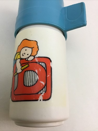 Fisher Price Play Lunch box ABC Pretend Plastic 1979 With Thermos - Picture 4 of 10