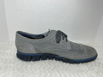 Cole Haan ZeroGrand Wingtip Oxford Shoes Sz 11.5 M Gray 