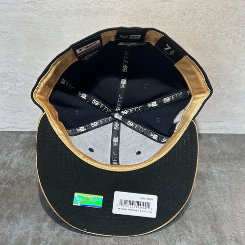 Houston Astros Hat New Era 59FIFTY 2022 World Champions Gold Fit Size 7 3/4 H24 - Picture 6 of 8