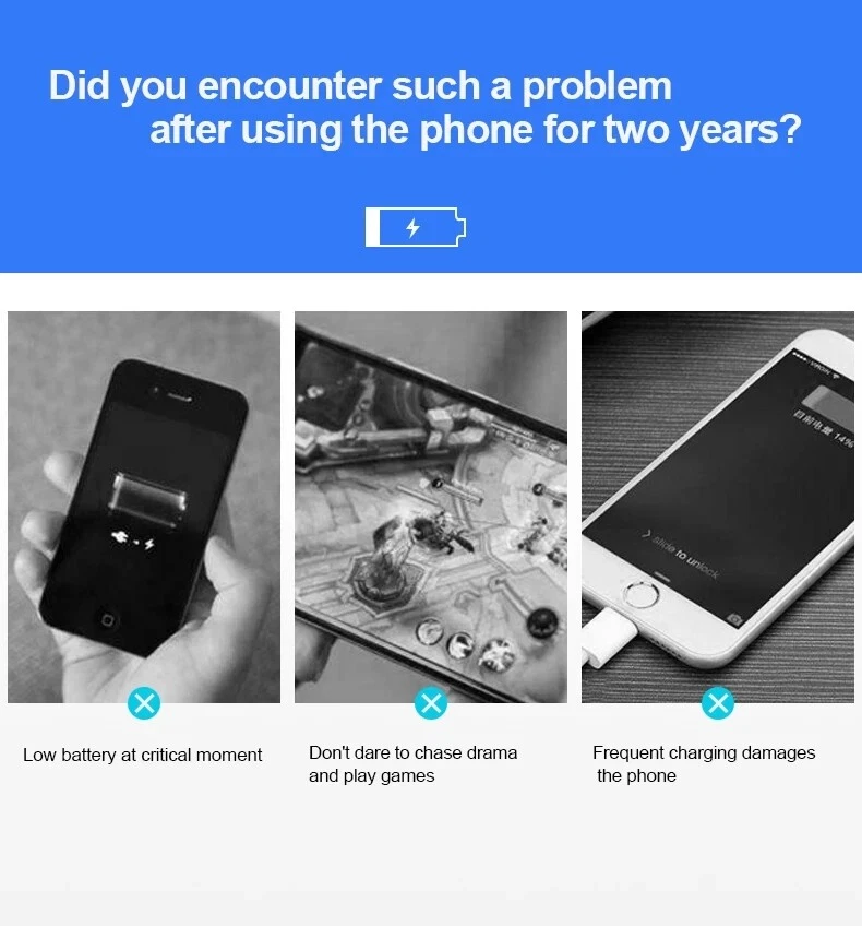 Repuesto Para iPhone 6 6S 7 8 X XS Plus 11 12 Pro Max Super Batería Interna Foto 4 de 4