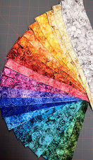 "NEW” All 22 A Rainbow Of Beautiful Different Colors of "2.5" Quilt Strips