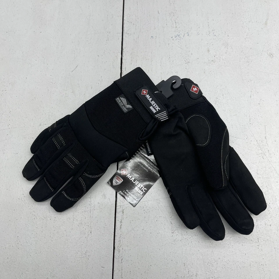 Guantes mecánicos Majestic Hawk negros Heatlok invierno forrados de lana negros para hombre M Foto 4 de 4
