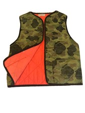 Vintage Handmade Reversible Camo Vest Size appr. s/m