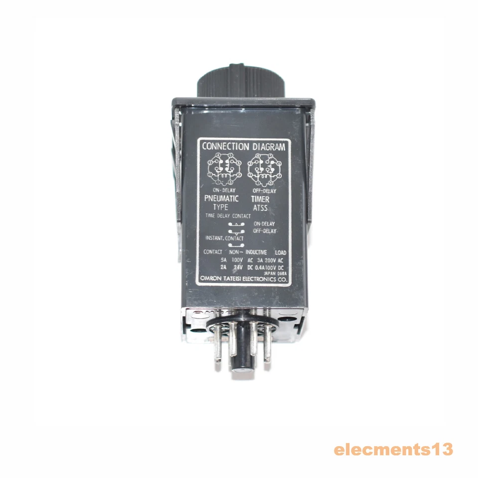 ATSS-7F OMRON POWER ON DELAY OFF TIMER 0-10s SPDT 220V 50/60Hz NEW - Image 2 of 4