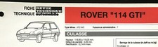 Revue technique Rover 114