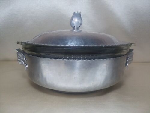 Rodney Kent Tulip Aluminum Hand Hammered Casserole Lid Handles Pyrex 024-624 B - Picture 5 of 5