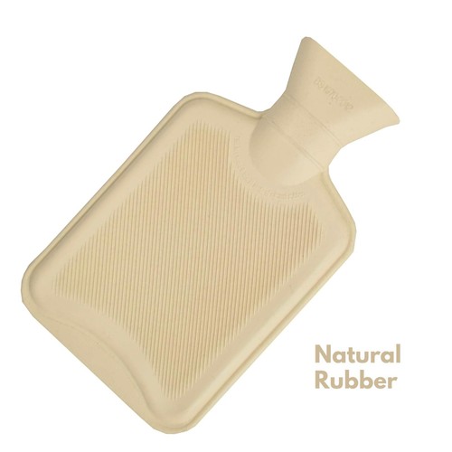 Pack of 2 Hot Water Bottles Natural Rubber Winter Warmer Large Cold 0.5L/1L/ 2L - Picture 14 of 24