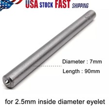 2.5mm Flanging Punch Tool Rod Eyelets Grommet Ring Air Hole Semi Hollow Rivet