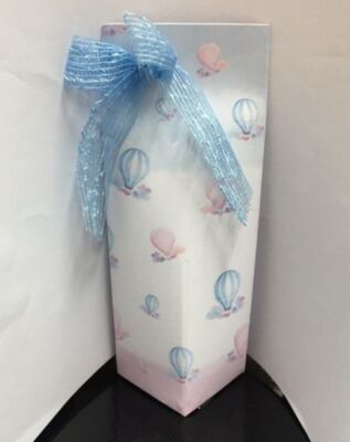 STOCK 20 PEZZI MONGOLFIERA BABY Scatolina in cartone