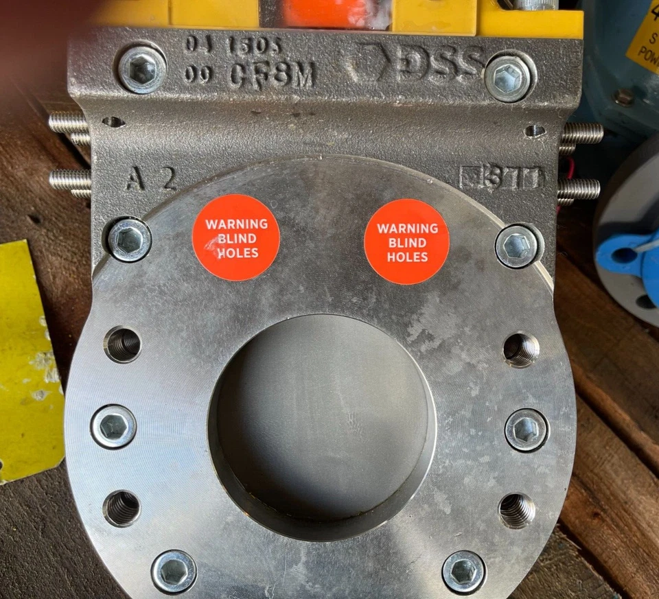 4" 150 KNIFE GATE W PHENOLIC BLADES 316 SS DSS VALVES SV1S04-SS-SS-AF/1-HW-S43 - Image 2 of 4