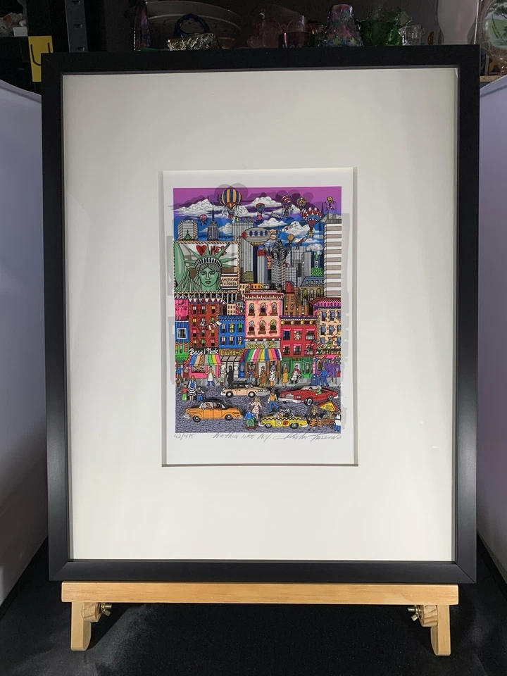 CHARLES FAZZINO 3D Artwork “NOTHIN’ LIKE NY”  42/495 Serigraph Signed Framed - Image 2 of 4