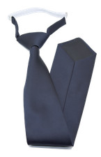 Krawatte blau gebunden mit Gummizug Binder Schlips Feuerwehr Polizei Feuerwehr 