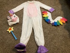 Girl's Spooktacular Creations Unicorn 4-piece Halloween costume size 8-10 years