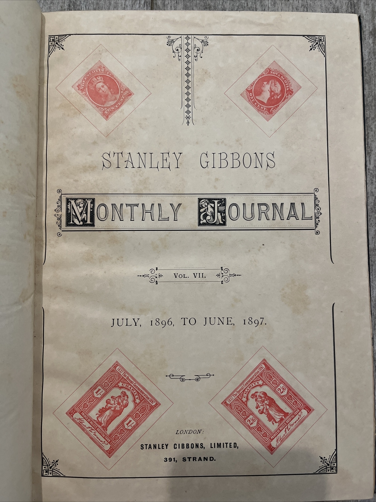 Stanley Gibbons monthly journal July 1896-June 1897