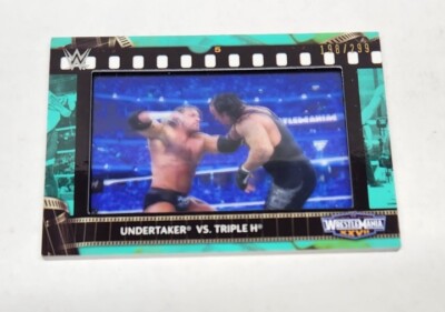 UNDERTAKER vs TRIPLE H 2021 Topps WWE Film Strip Relic ~ #'d /299