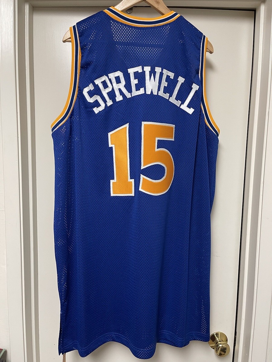 NBA WARRIORS Sprewell スプリューウェル　ユニフォーム Latrell Sprewell Jersey, Latrell Sprewell Swingman, Fast