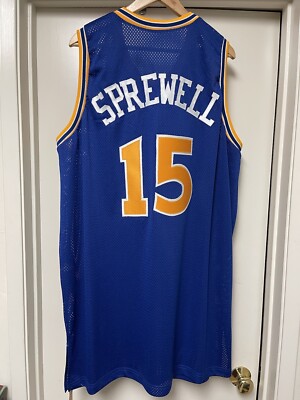 NBA WARRIORS Sprewell スプリューウェル　ユニフォーム Vintage Latrell Sprewell Golden State Warriors Champion