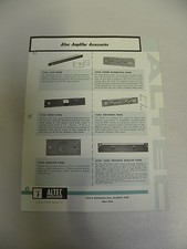 Original Vintage Altec Model Amp Amplifier Accessories Specification Sheet A3 